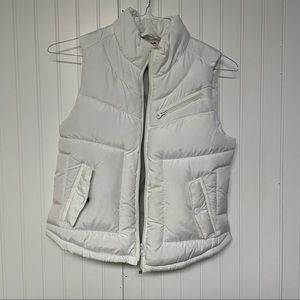 Arizona Jean Company White Winter Vest Sleeveless